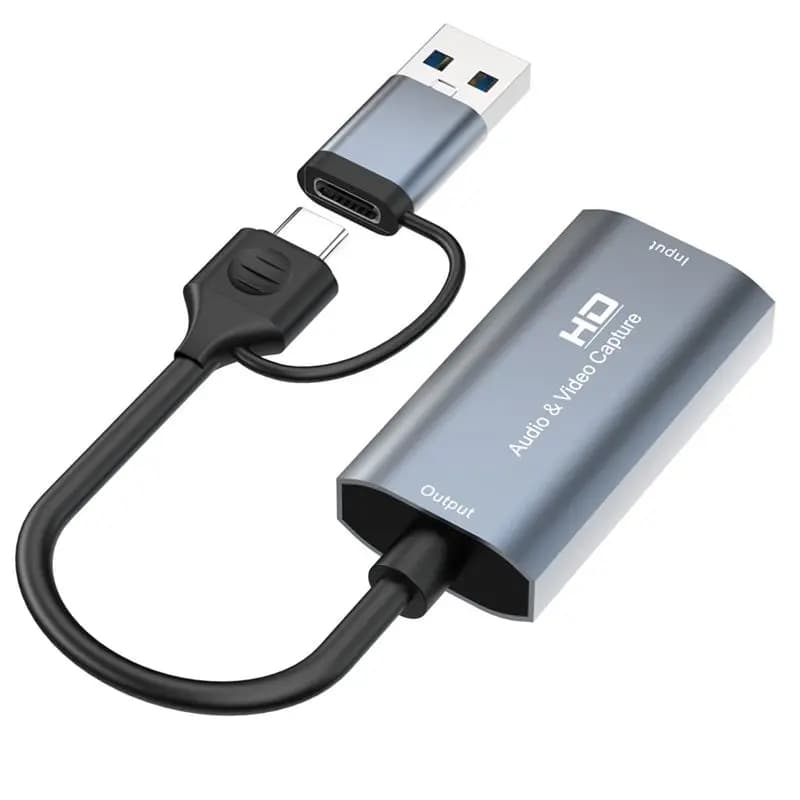 AABFK 4K HDMI-Compatibile con Type-C+USB Scheda di acquisizione video 1080P USB Gioco per computer Scheda di acquisizione audio video dal vivo Registrazione 4K
