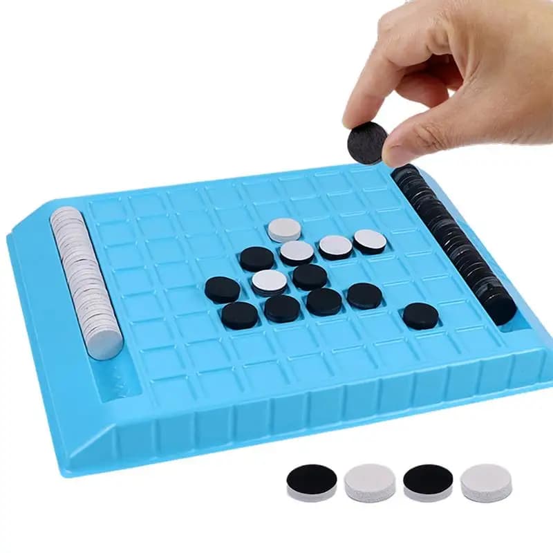 Reversi Chess Game Reversi Chess Set gioco interattivo per bambini coltiva il pensiero logico apprendimento precoce scacchi giocattoli per Dormitor