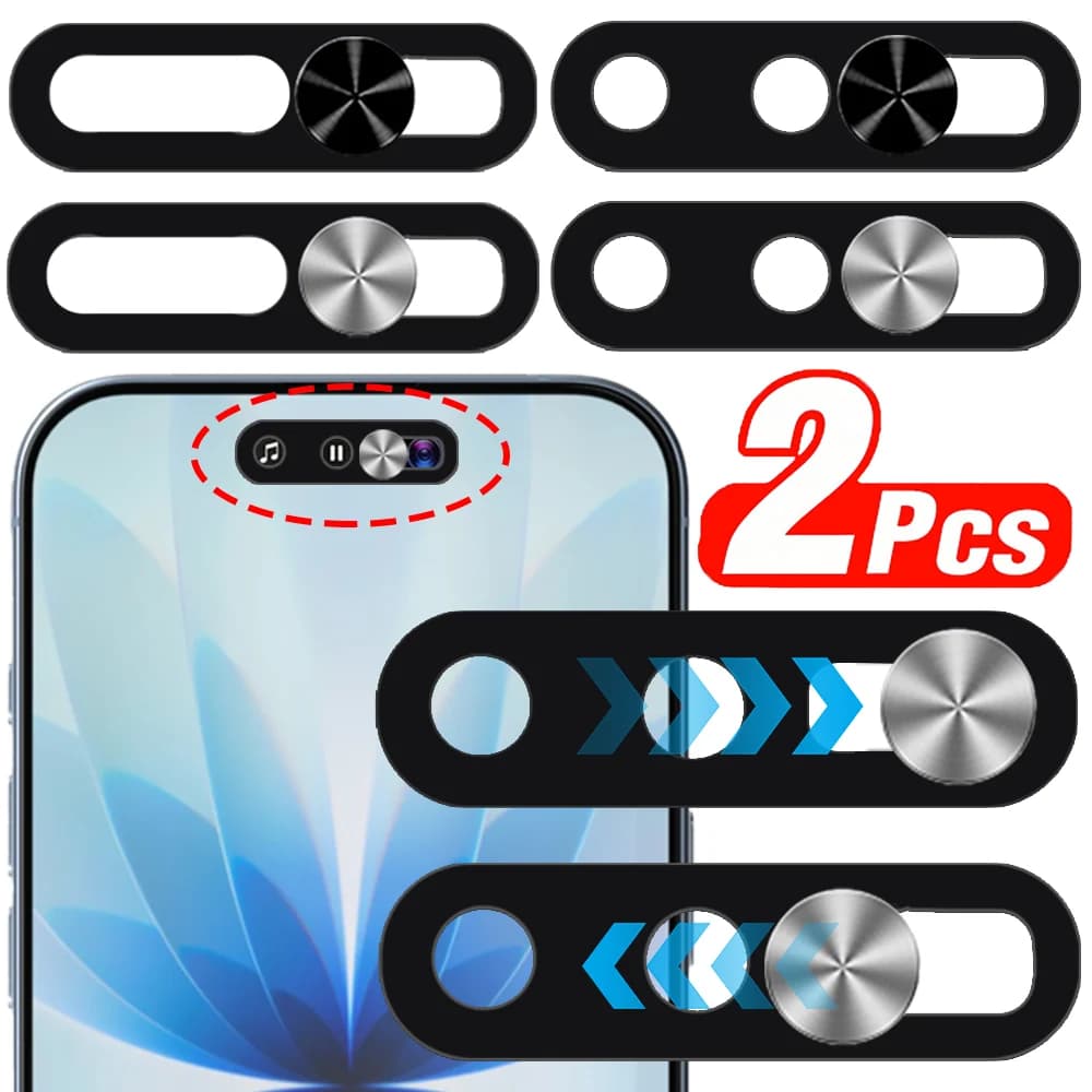 2-1 Pezzi Copriobiettivo Anti-spionaggio per Telefono, Protezioni Ultra-Sottili per la Privacy della Webcam, Scudo Protettivo Scorrevole per Fotocamera per iPhone 17 Air/17 Pro Max
