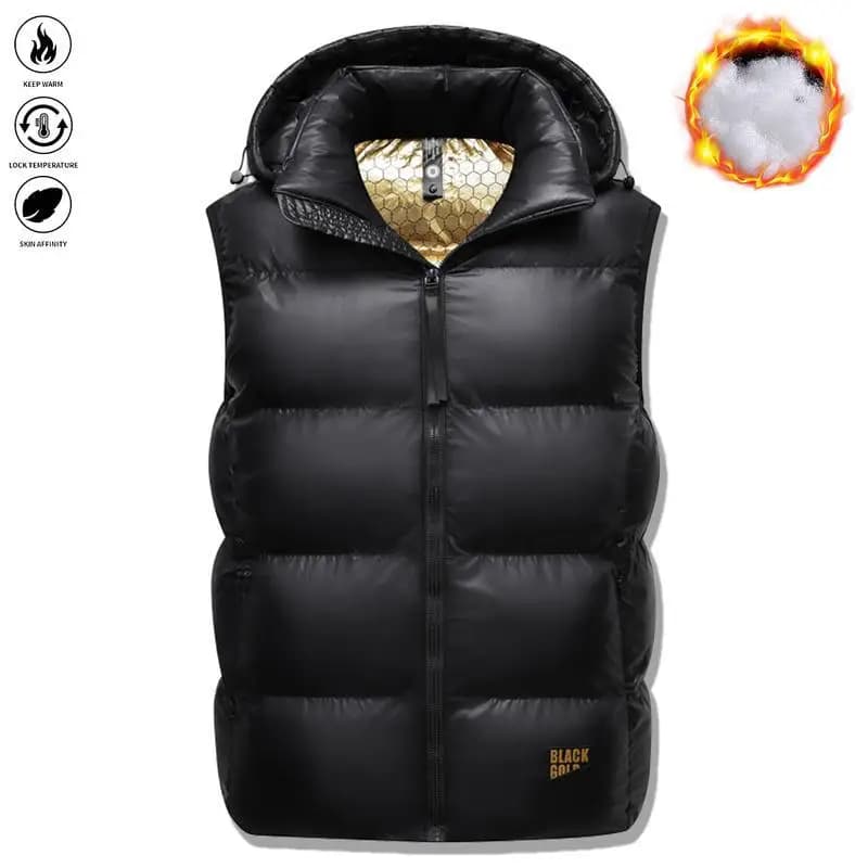 Gilet Invernale in Cotone da Uomo, Caldo, Comodo e Traspirante per Sport all'Aperto, Corsa, Arrampicata, Viaggi e Stile di Vita Urbano