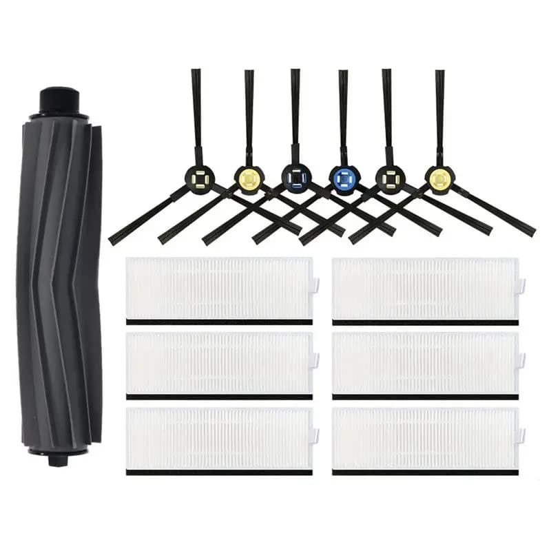 ABSF per Silvercrest SSR1 / SSRA1 / Ilife A9S / A9 / A7 Kit per aspirapolvere robot, spazzola principale, spazzola laterale, filtro HEPA