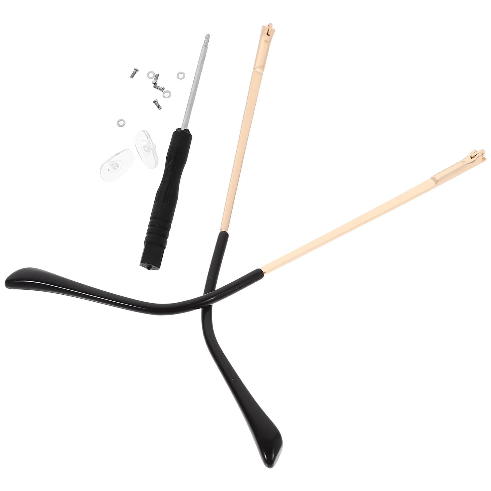 1 Pair of Spare Parts for Glasses, Metal Robusts, Universal, Reparation Kit for Eyeglasses and Sun