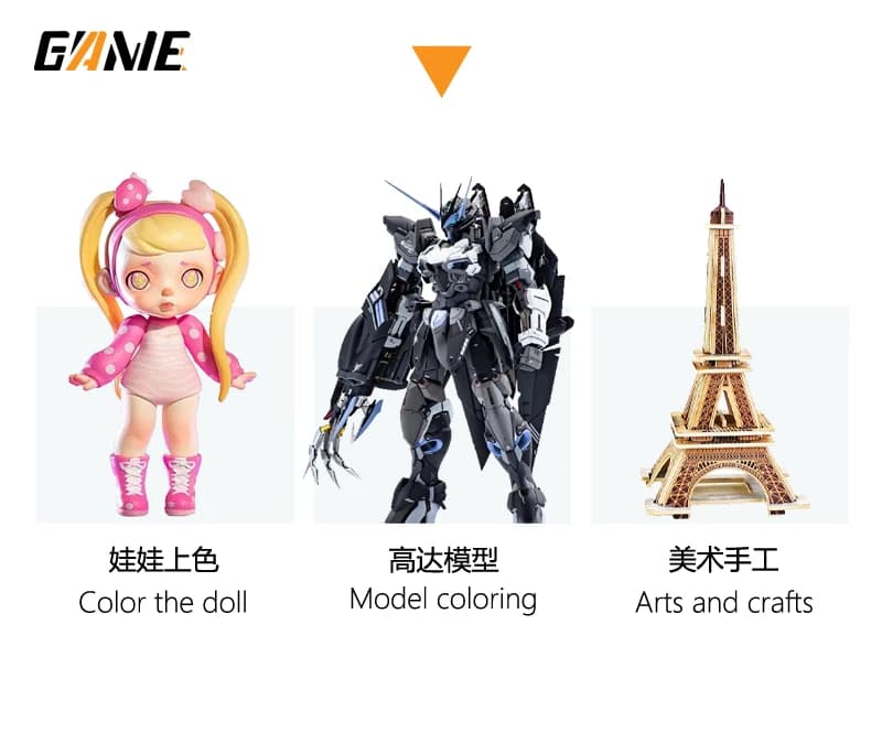Transparent Color Pigment Model Paint Water-based Color Acrylic Paint Spraying Handmade Figure Military Model GK Preset 80ML