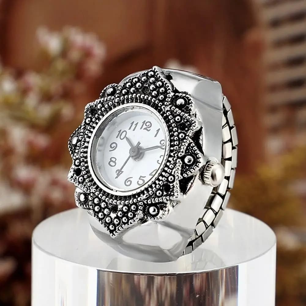 per donna uomo regalo di moda anelli elastici elastici anello orologio orologio digitale anelli rotondi al quarzo