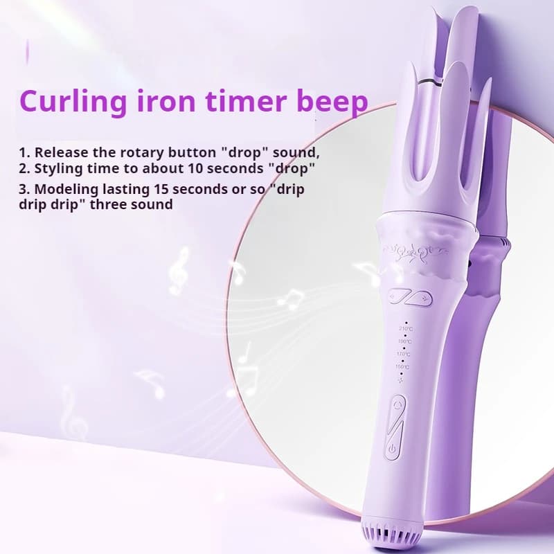 32 mm automatic curling iron with cold air technology for beginners, without damage, for long-lasting curls