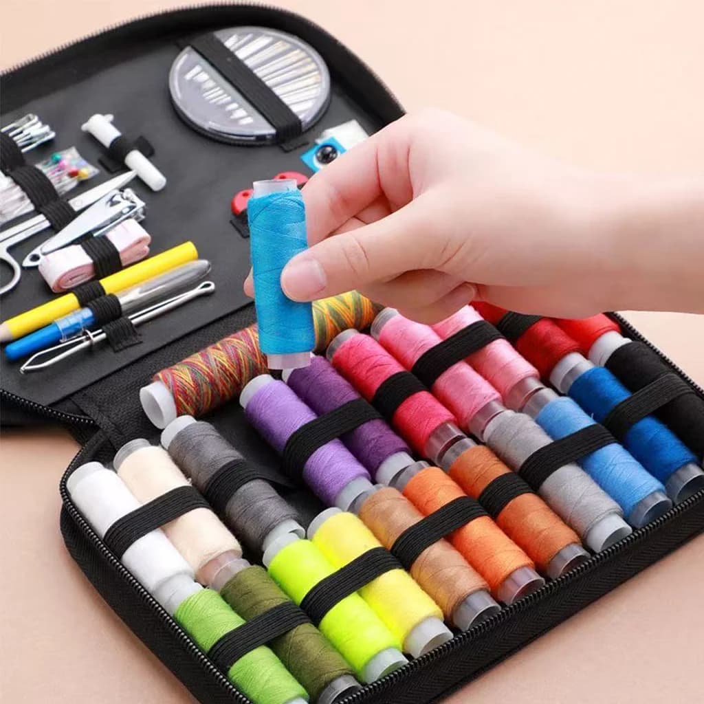 68/98PCS Sewing Accessories Tool Set,Sewing Craftwork Kit, Useful & Portable Sewn Repairing & Sewing Set,Ideal for Home & Travel