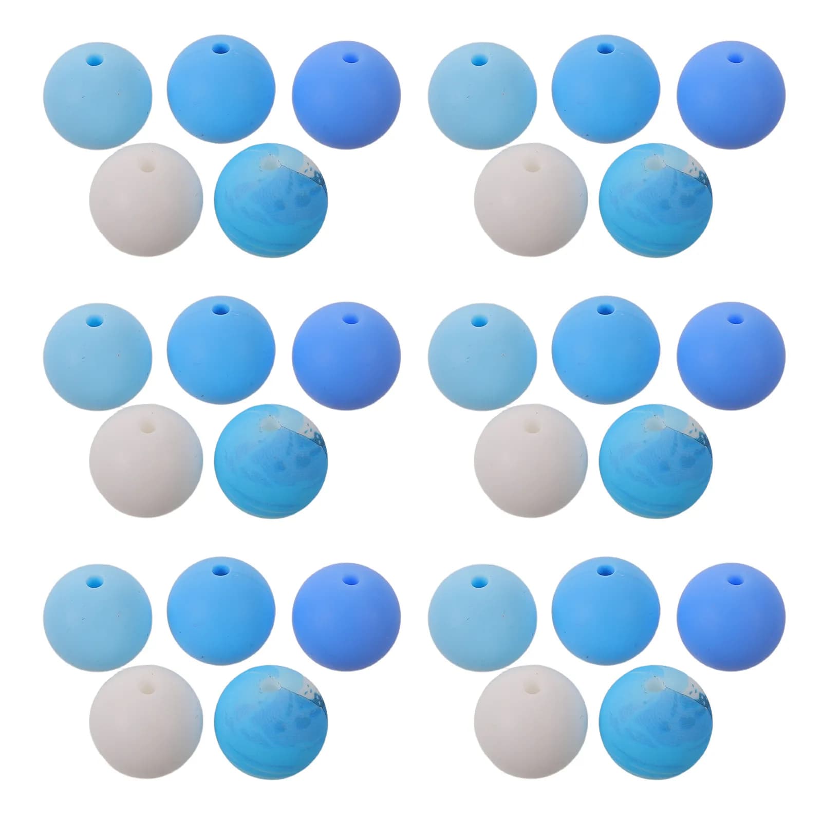Premium Food Grade Silicone Beads Variety Pack for DIY Jewelry Baby Teether Necklaces Bracelets Craft Supplies Non Toxic