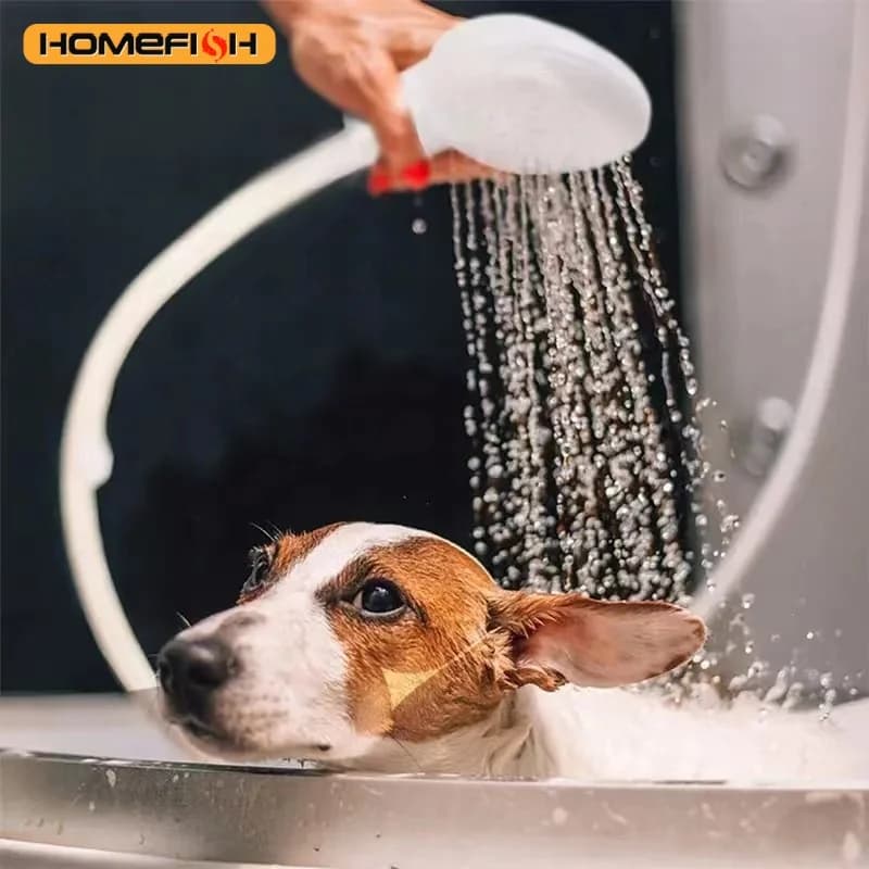 Rubinetto Multifunzione con Doccia, Filtro di Scarico, Tubo Flessibile, Estensore per Lavabo e Doccia, Accessori per Bagno e Bagno degli Animali