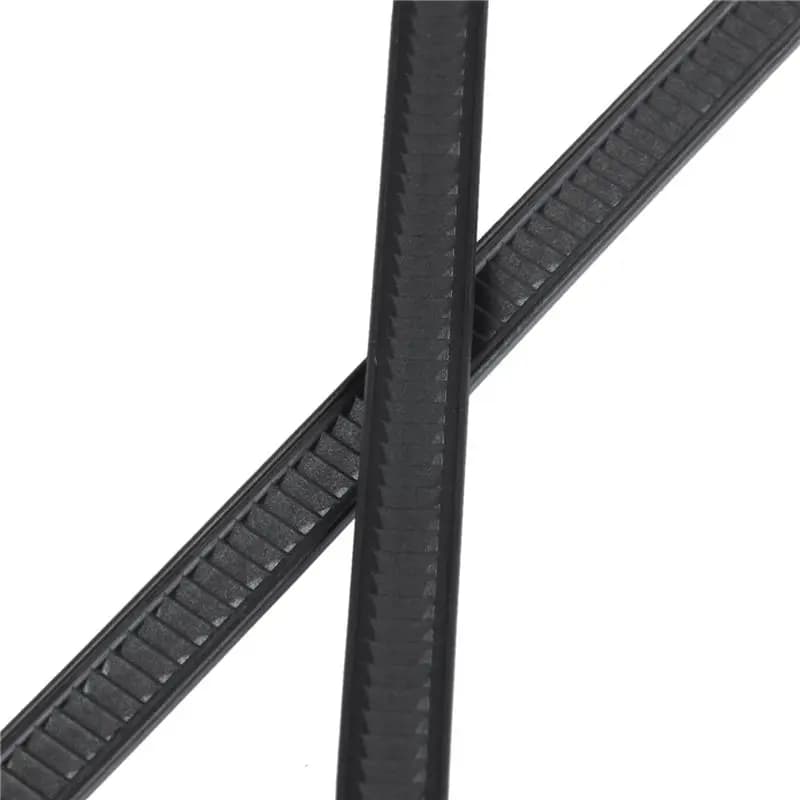 DT39 60 Pcs Nylon Push Mount Car Dome Cable Zip Tie, 162mm Length, Black, for Automotive, Home, and Industrial Cable Management