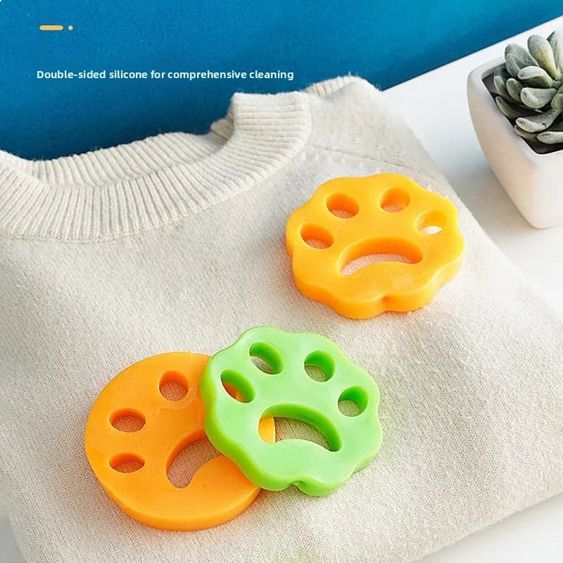 Double-Sided Silicone Lint Roller Reusable Washable Pet Hair Remover for Clothes