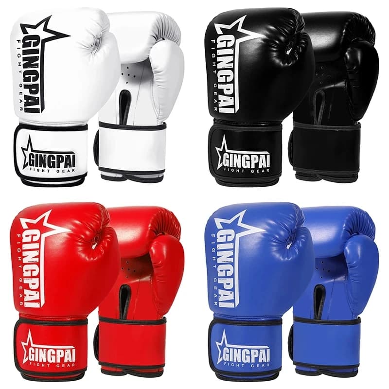 Professional PU Leather Boxing Gloves for Adults and Children, for Muay Thai, Karate, Sanda, Training with Boxing Bag, Fitness Gift for Children