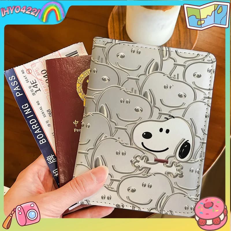 Snoop Y Passport with RFID Lock, Multifunctional Wallet with Strap, Portable Travel Passport Case for International Travel