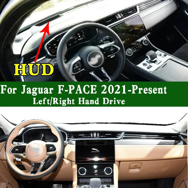 For Jaguar F-PACE P250 P340 P400 2021 2022 2023 2024 Dash Zerbino Cruscotto Cover Panel Instruments Protection Solar Pad Protective Anti-Spor