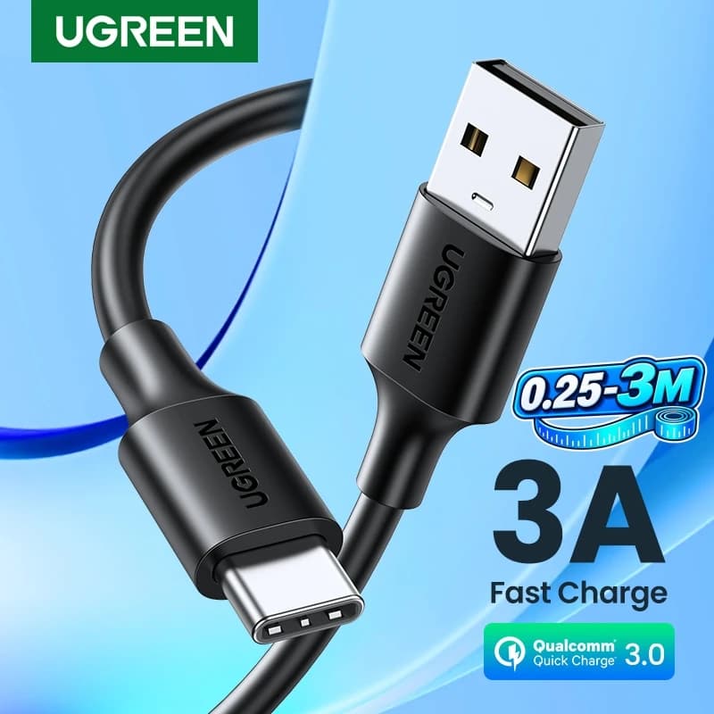 USB cable C UGREEN type C cable for iPhone 15 Samsung S23 Xiaomi 11 Pro USB data charging cable C USB fast charging cable 3A
