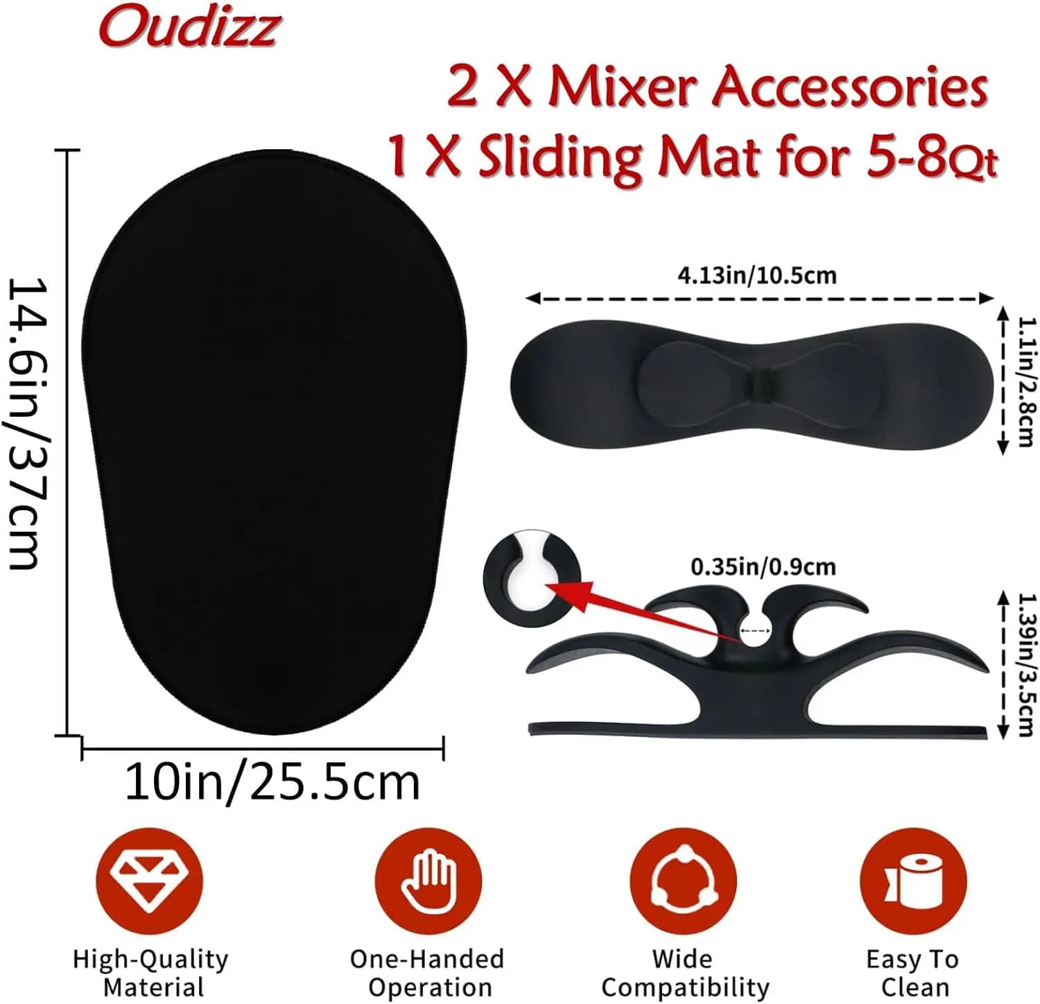 Kitchen aid 4.5QT 5-8QT Professional Bowl-lift Mixer Slider Mat Pad Kitchen Appliance Slide Mats Pads compatibile con Kitchenaid