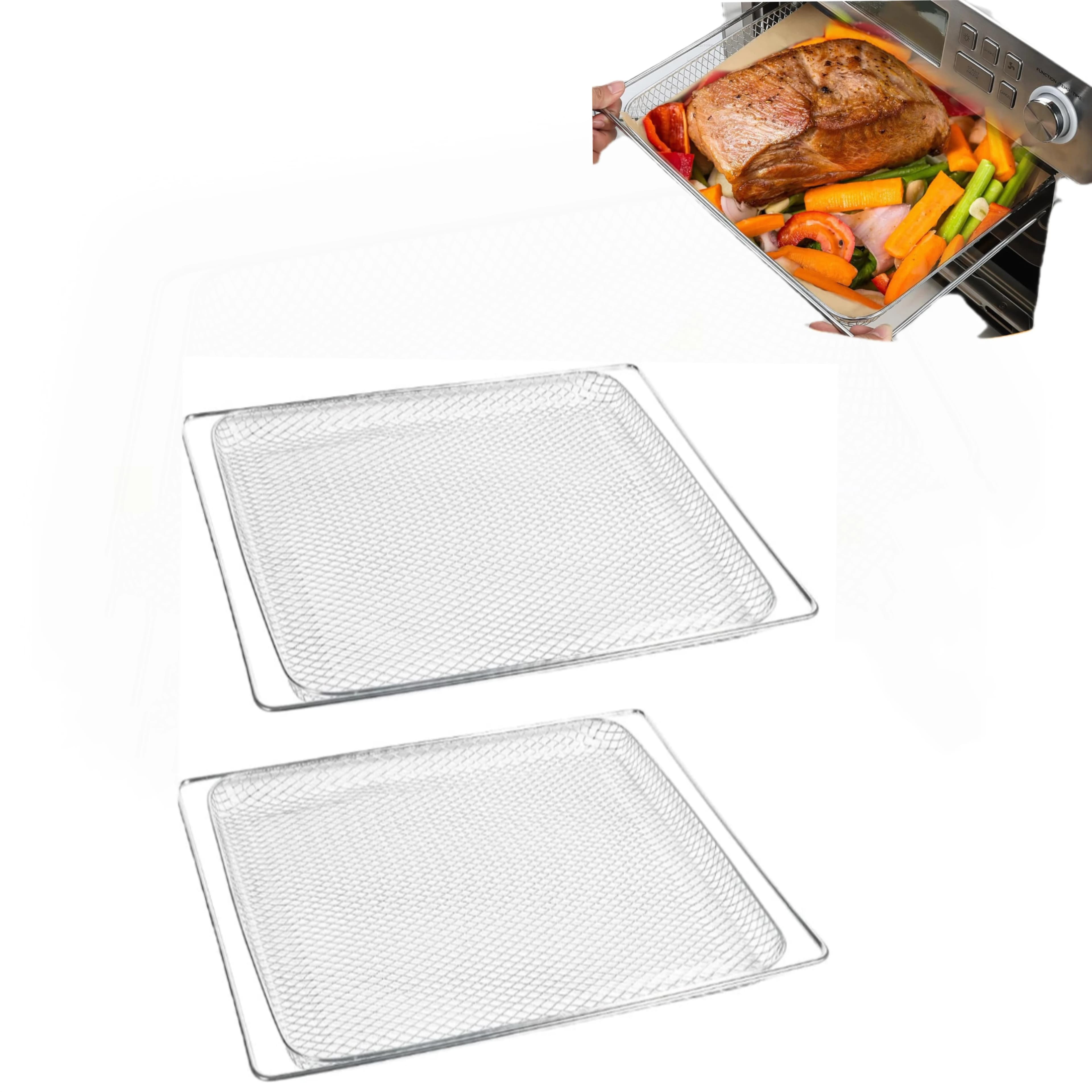 Teglia da forno riutilizzabile, adatta per cestelli a rete per l'essiccazione delle erbe del disidratatore. I cestini in rete sono compatibili con gli accessori della friggitrice ad aria.