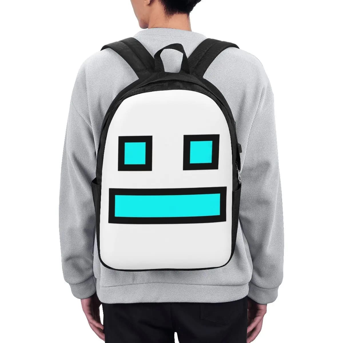 Zaino per videogiochi Geometry Dash, borsa da viaggio per notebook, borsa per computer, borsa per studenti universitari, borsa per laptop, borse a tracolla per uomo e donna
