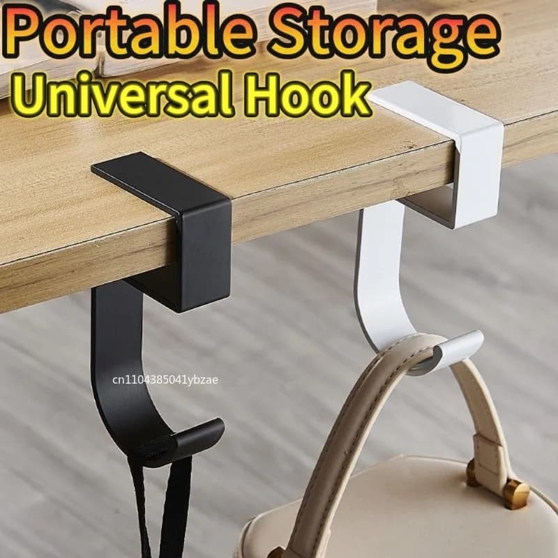 Adjustable Desk Edge Hook Gaming Headset Desk Hanger Backpack Storage Hanging Hook Holder Punch-free Home Office Organizer