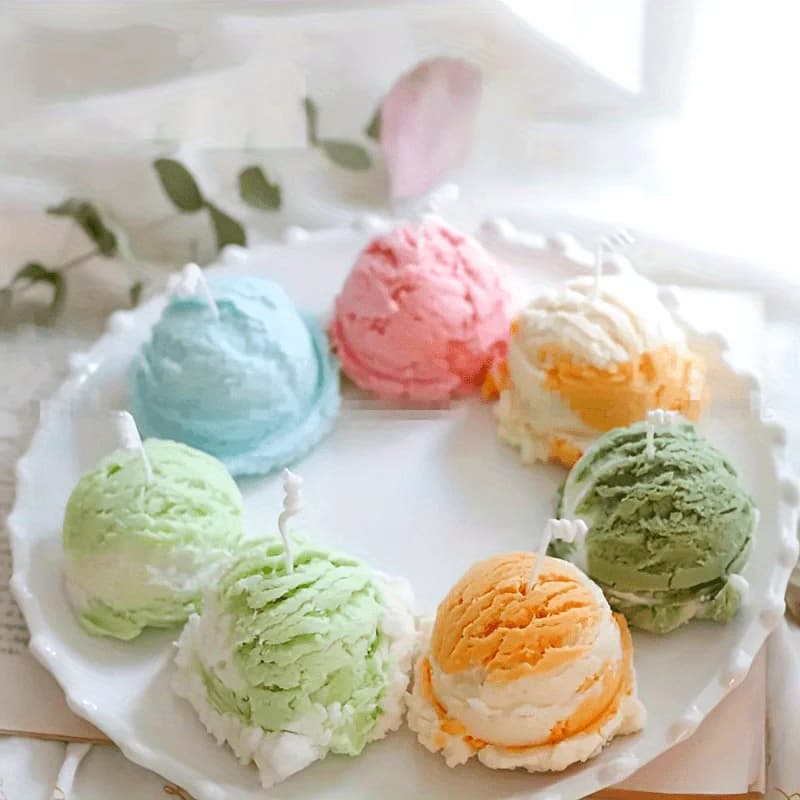 Candela sferica per gelato che produce stampo per sapone in silicone modello decorazione fai da te stampo in gesso aromaterapia decorazione appesa