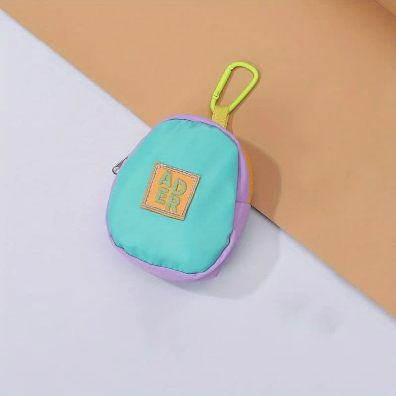 Borsa Portatile da Esterno 1pz, Mini Borsa Portamonete Portachiavi per Auricolari, Ciondolo da Zaino da Uomo
