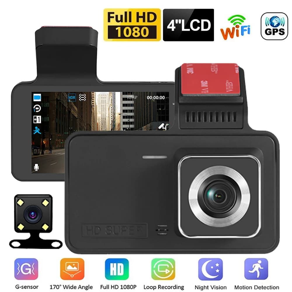 DVR for Car WiFi Full HD 1080P Dash Cam Rear View Car Video Camera for Night Vision Car Dashcam Vehicle Camera Black Box