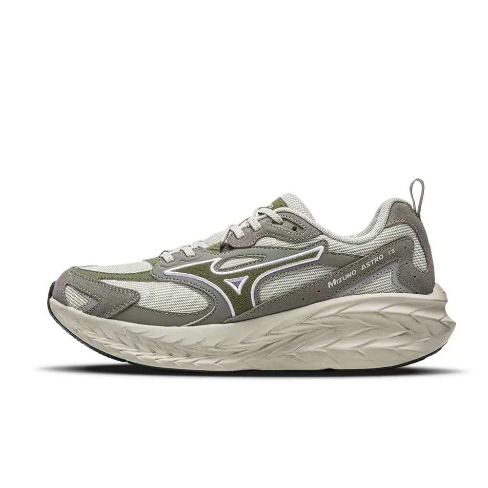Mizuno ASTRO LS Unisex Low-Top Running Shoes – Silver, Vintage Casual Athletic Build, Cushioned, Non-Slip & Durable D1GH252105