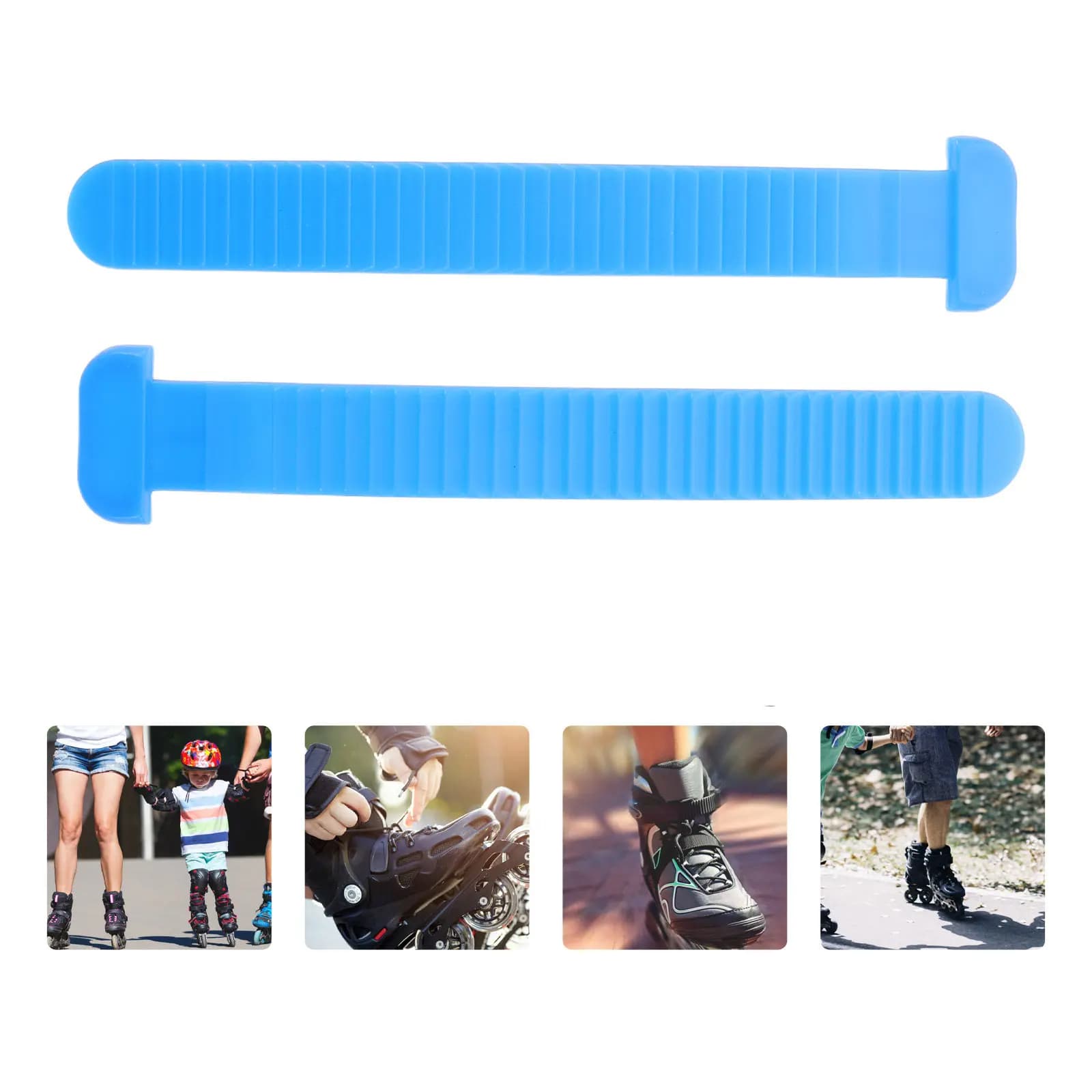 2 Pezzi Cinghie di Ricambio per Pattini a Rotelle per Bambini, Fibbia Blu Regolabile, Cinghie Universali per Snowboard e Pattini a Rotelle