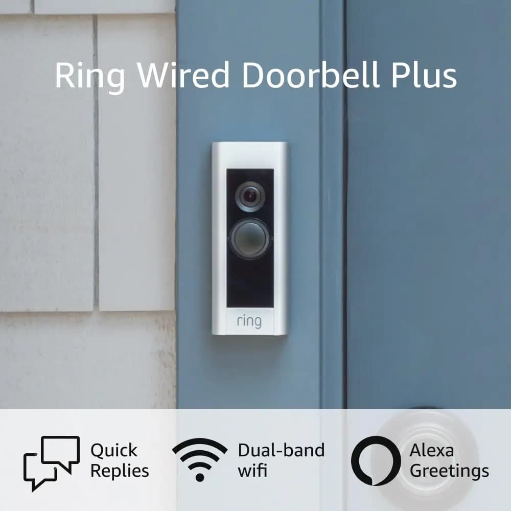 Wired Doorbell Plus – Videocitofono Pro aggiornato con sicurezza migliorata e design elegante (esistente cavo richiesto)