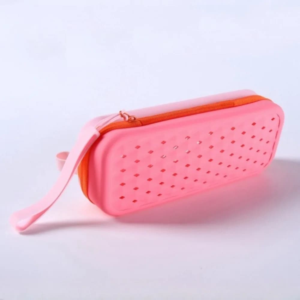 Portable Silicone Swim Goggle Case Soft Breathable Swimming Goggles Protection Box with Carabiners Waterproof