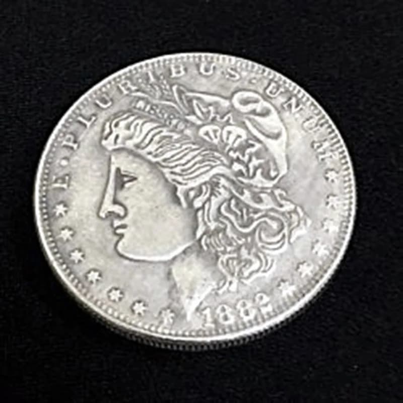 Magnetic Morgan Dollar (Super Strong, 3.8cm, ottone) Magic Tricks Replica Morgan Dollar con magnete Magia accessori Gimmicks