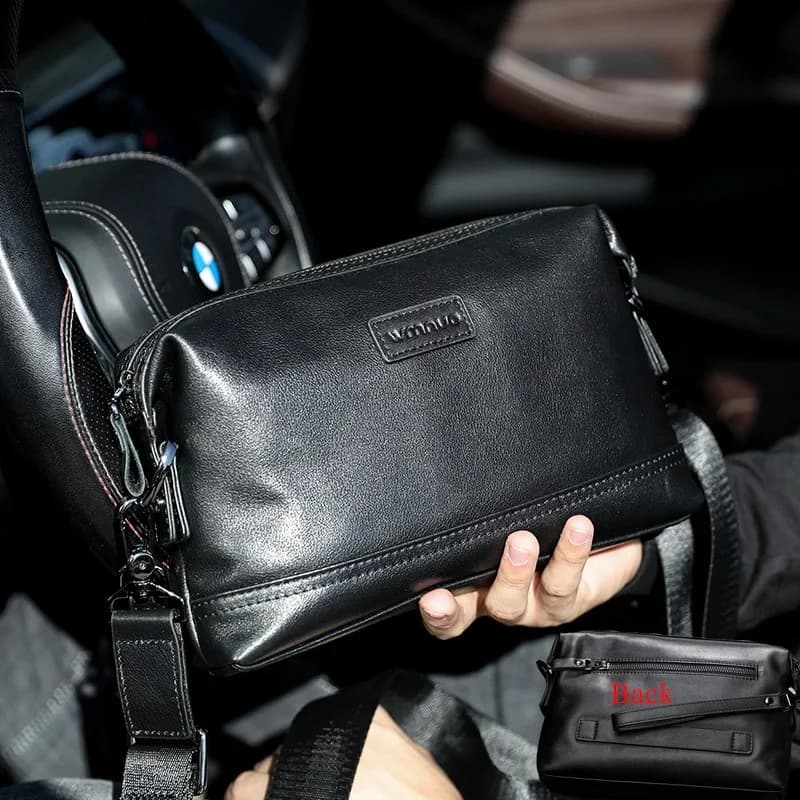 Cow clutches Messenger handbag men's shoulder bags brand true leather bag men's shoulder bag men's handbags travel Casual