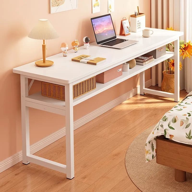Tavolo semplice per casa in affitto, tavolo da e-sport per lavoro da casa, scrivania per camera da letto, scrivania per studio studenti, scrivania per computer desktop