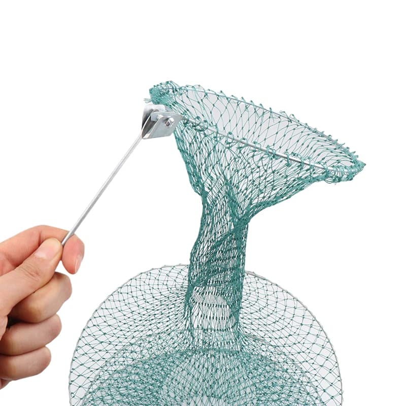 Rete da pesca 3/4/5/6 strati Pieghevole telescopica Maglia di nylon ad asciugatura rapida Cestino da pesca Gabbia per gamberetti in acciaio morbido Gabbia per pesci Trappola per pesci