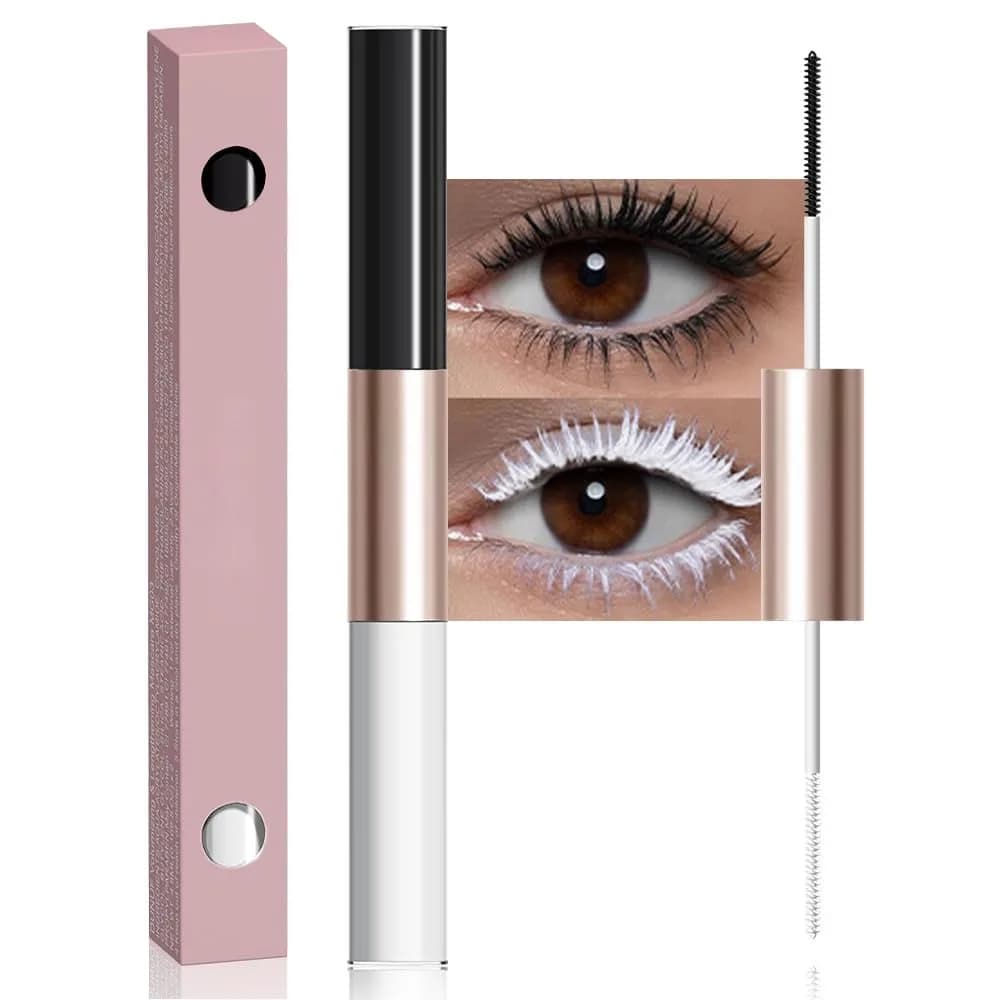 Colorful mascara, long lasting, elongating, double head, volumizing, for eye makeup, ideal for everyday parties and looks.