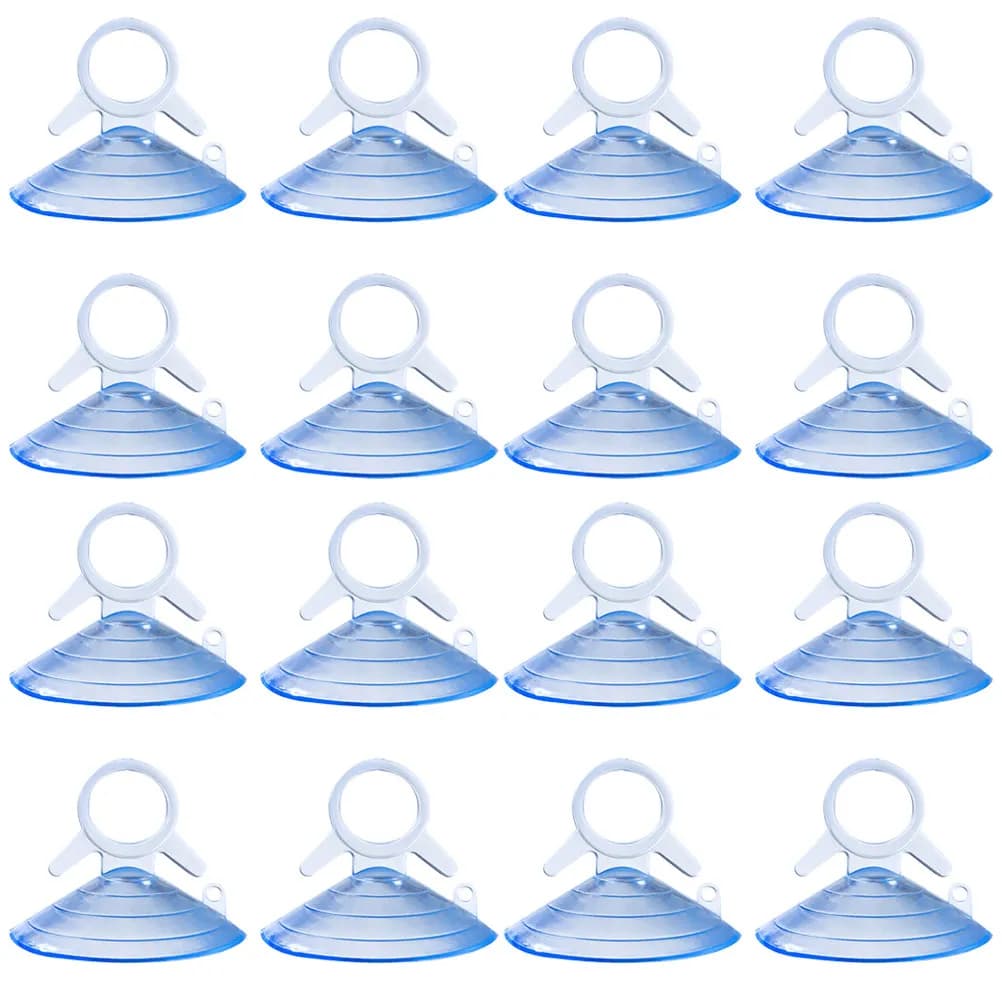 50 Pezzi Ventose a Coda di Rondine in PVC Trasparente, Forte Aspirazione, Supporto Universale per Tende Auto e Parasole Parabrezza