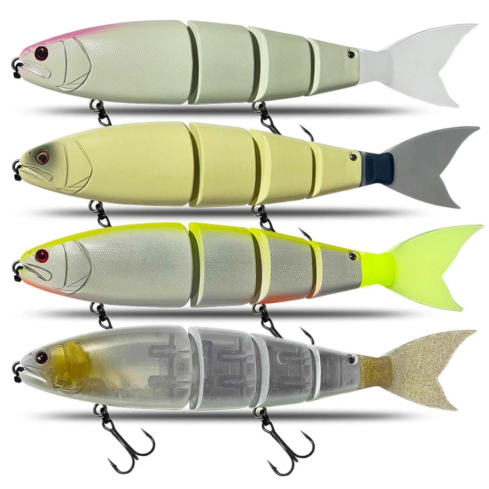Esca da pesca esca da nuoto snodata galleggiante/affondante gigante esca dura sezione esca per Big Bait Bass Pike Minnow Lure Size 245mm