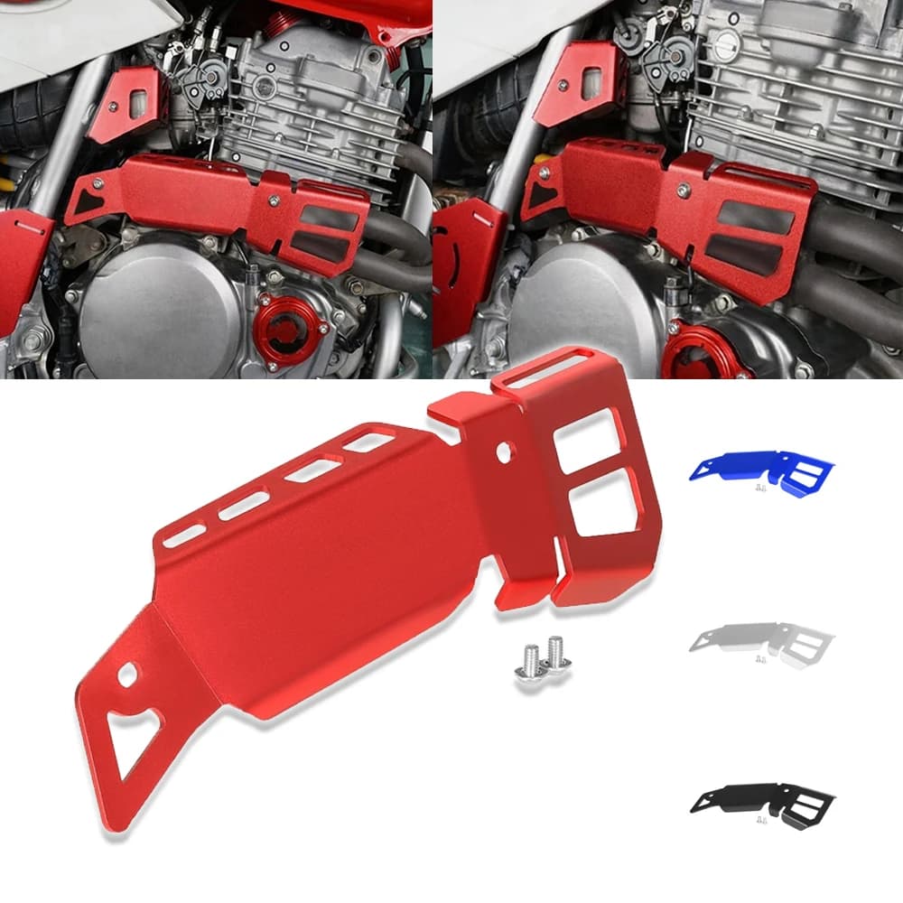Moto di Alluminio di CNC Silenziatore Header Tubo di Calore Della Protezione Della Copertura Della Protezione Per Honda XR650L XR 650L1993 1994 1995 1996 1997-2024