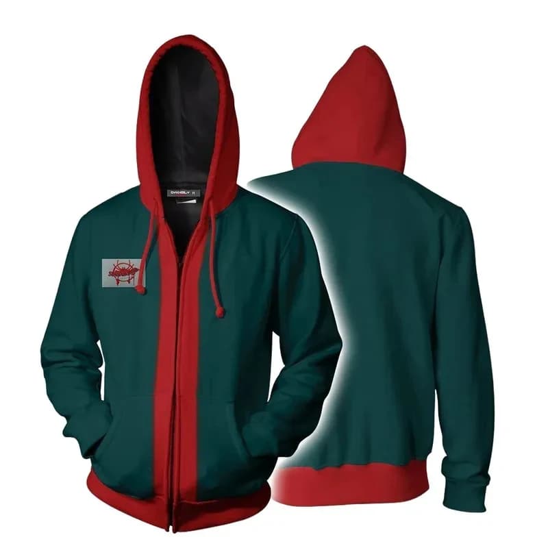 Costume Cosplay Giacca Miles Morales per Adulti, Felpa con Cappuccio, Cappotto, Pantaloni, Taglie Grandi, Felpa 3D
