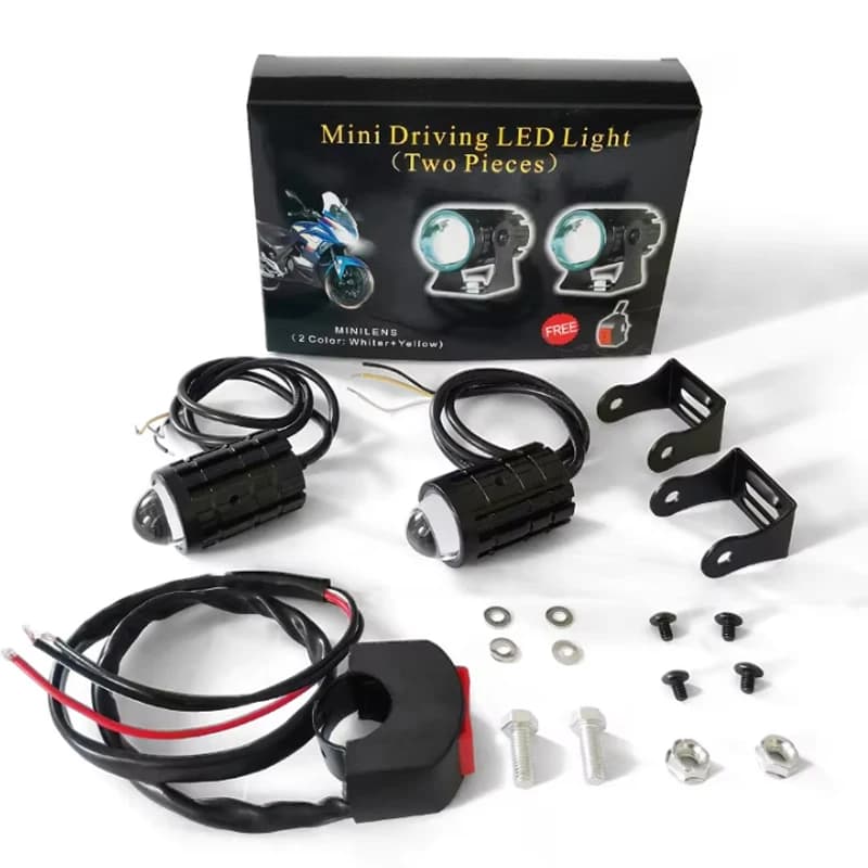 2 pz/1 pz Faretto Fari Explorers Accessori Moto Camion Auto Ausiliario Aggiunta Mini Proiettore Faro Fendinebbia