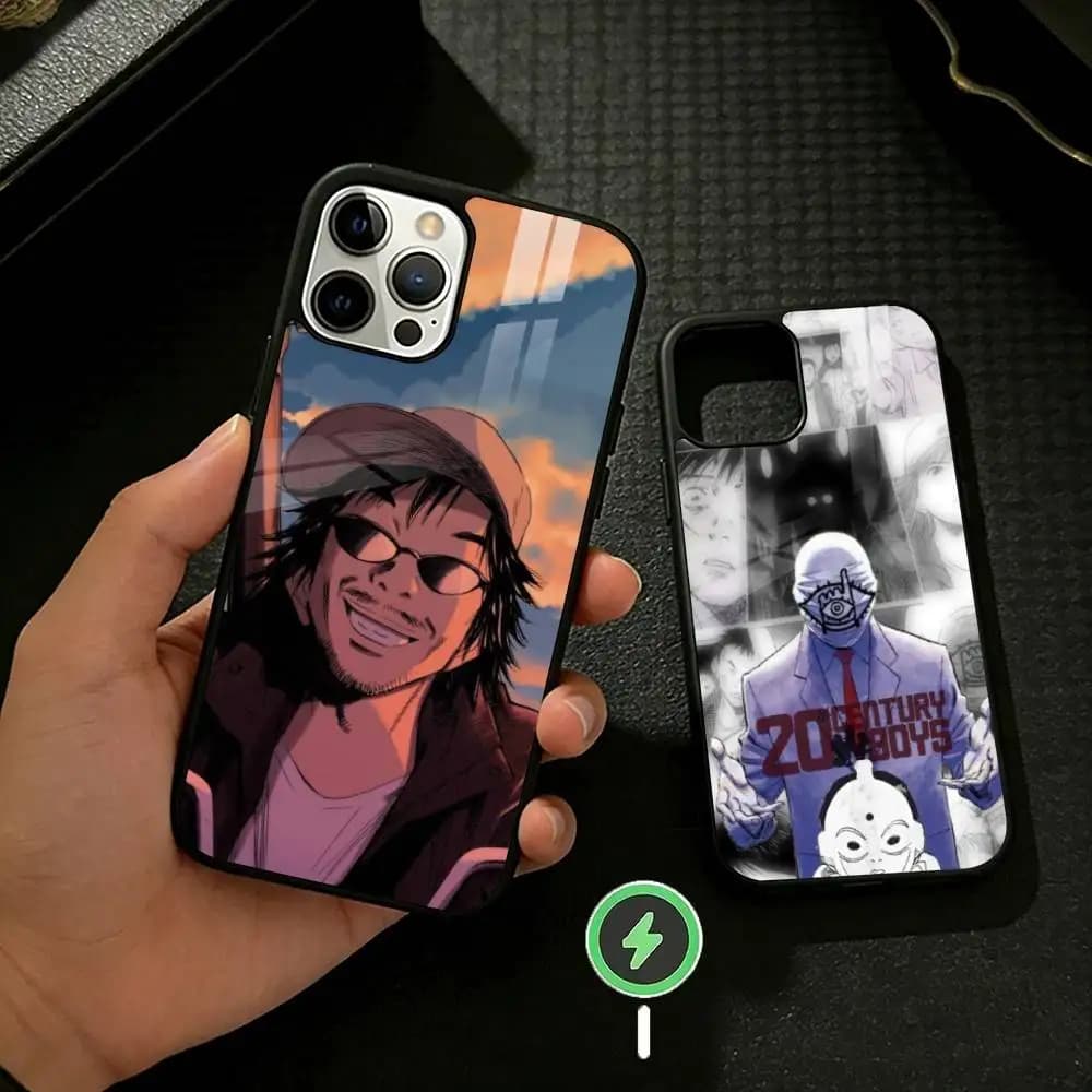 20th Century Boys M-Manga Phone Case For iPhone 17 16 15 14 13 12 Pro Max Plus for Mirror Wireless Magnetic Cover