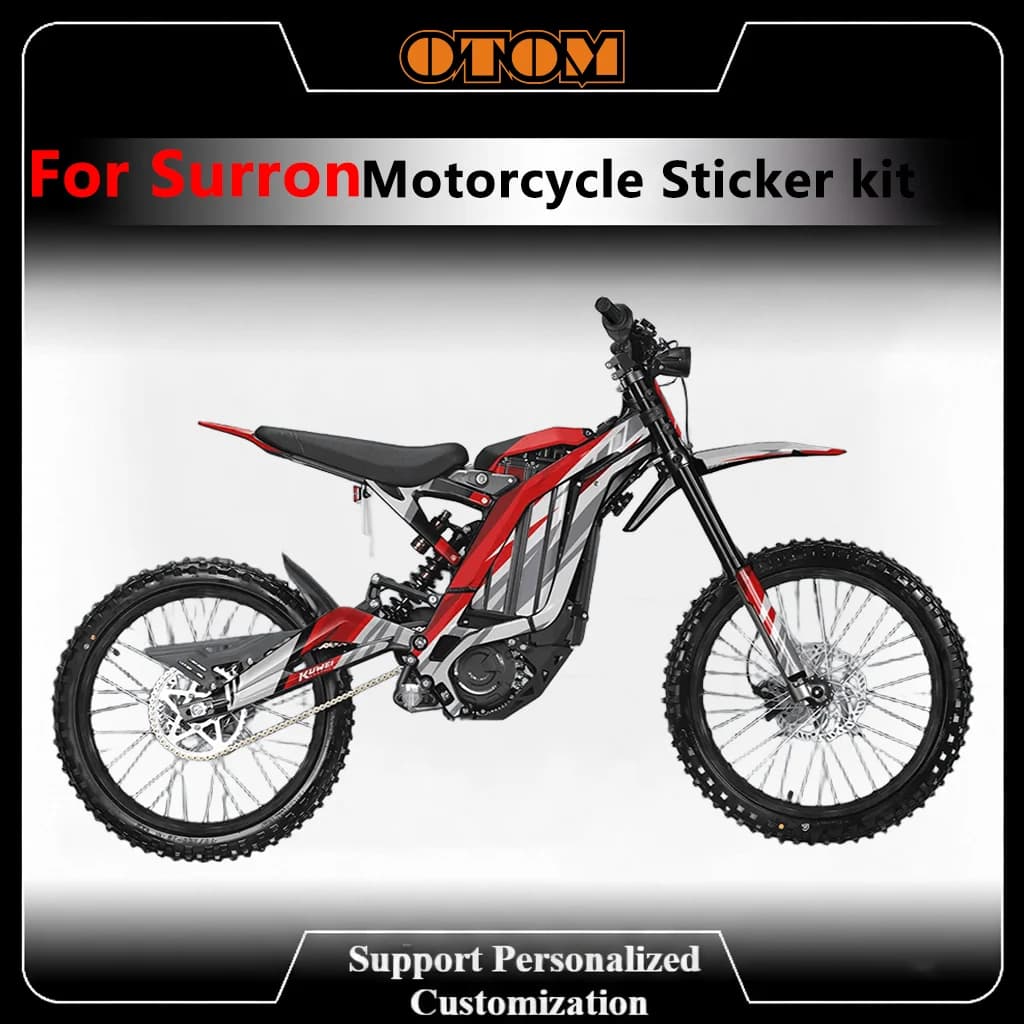 Personalizza il kit completo di adesivi Motocross per SURRON Light Bee XS 2022-2025 Decalcomanie grafiche olografiche in ghiaia cromata