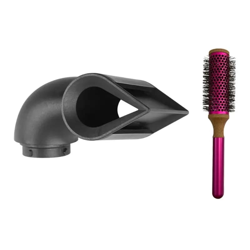 AEE4-Precision styling nozzle + cylinder comb for Dyson Airwrap HS05 HS01 Iron nozzle Drying and styling attachment