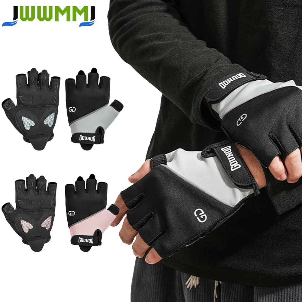 1Pair Workout Gloves Women Gym Gloves Fingerless Gloves for Weightlifting Breathable Fitness Gloves Sports Gloves for Cycling