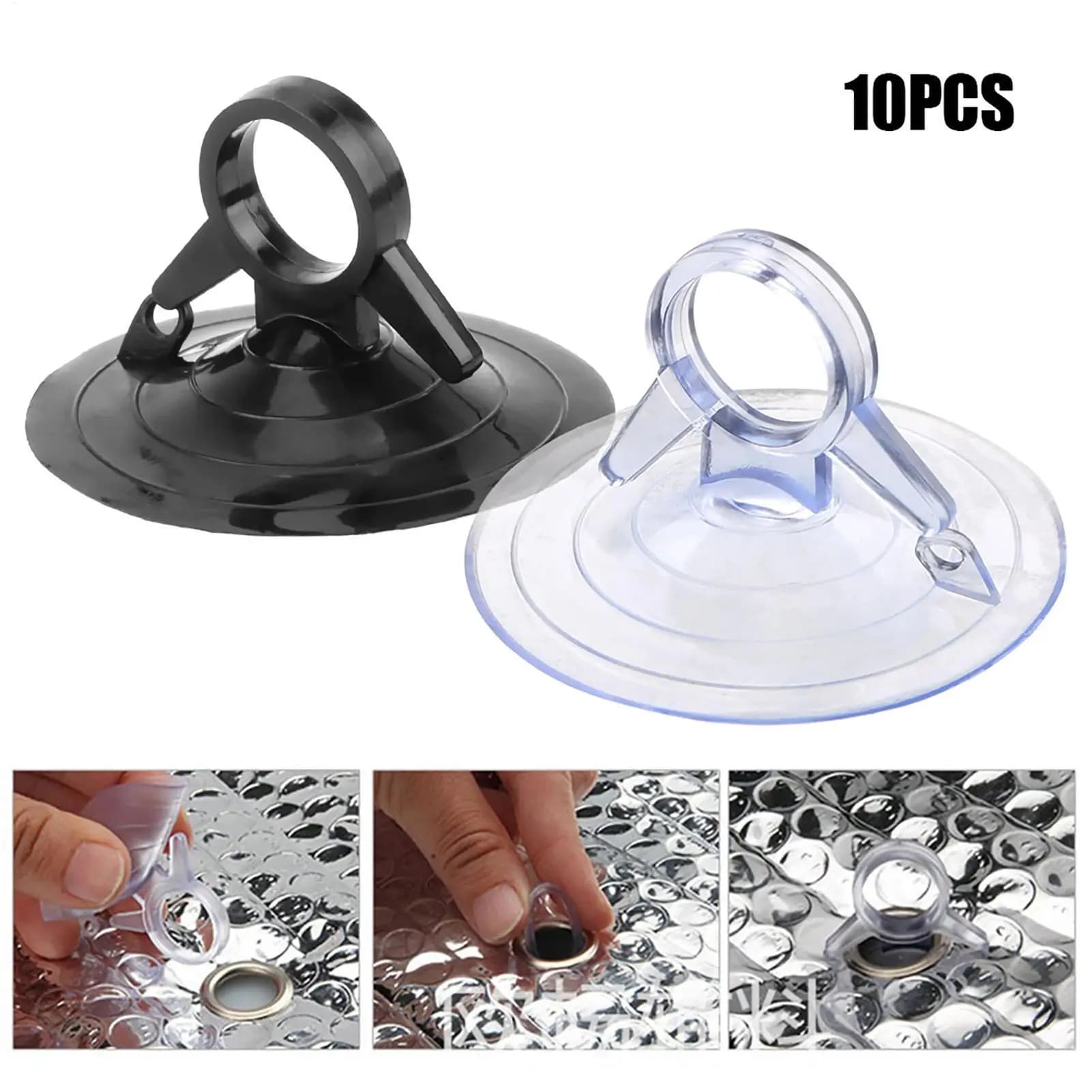 Car Glass PVC Suction Cups Small Sucker Hooks for Windshield Sunshade Automotive Visor Window Accessories