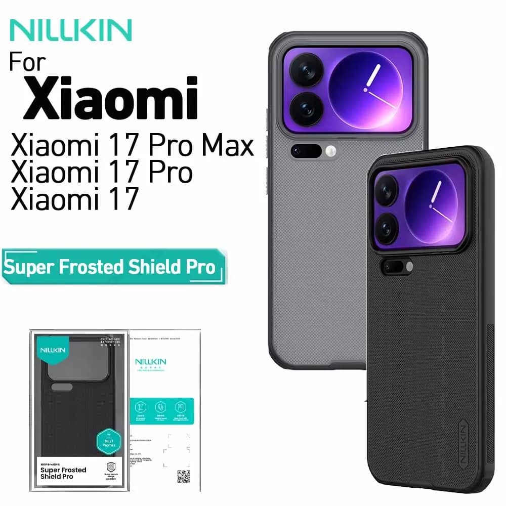 For Xiaomi 17 Pro Max Mi 17 Pro Mi 17 Nillkin Frosted Shield Pro Case PC+TPU Airbags Shockproof Anti-Scratch Phone Cover