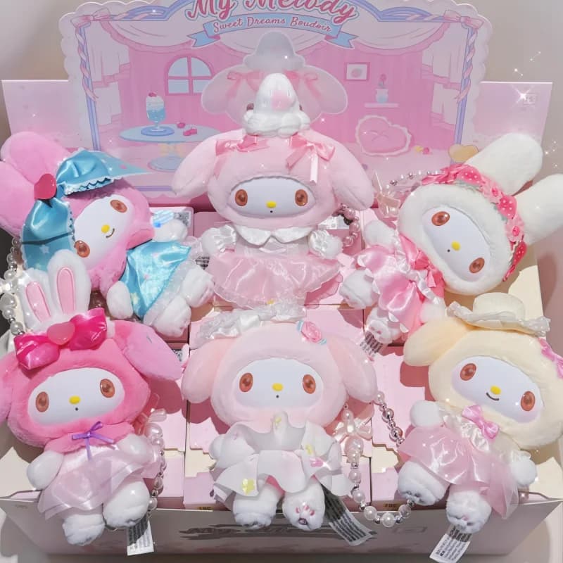 Genuine Best Seller TOPTOY My Melody Sweet Dream Lady’S House Blind Box Plush Pendant Cute Doll Figure Surprise Birthday Gifts