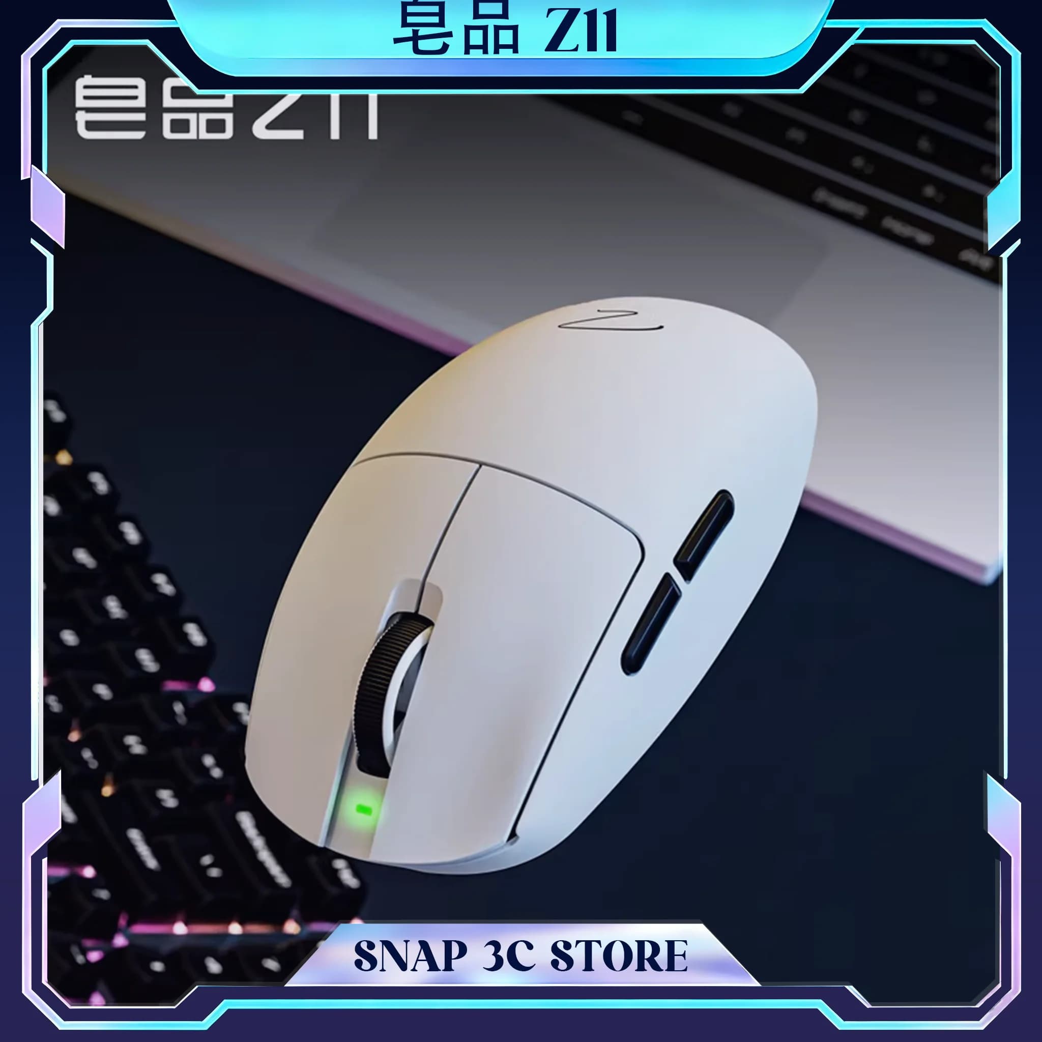 ZAOPIN Z11 Tri-Mode Wireless Mouse PAW3395/PAW3311 Sensor 2.4G Bluetooth Rechargeable Optical Gaming Mice For PC Laptop Office