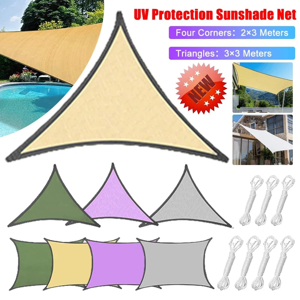 Toldini da esterno Tenda da sole impermeabile Vela da giardino Canopi per terrazza Auto Tela Tenda da sole Rettangolo Piscina Riparo parasole Vela