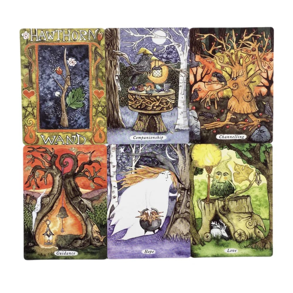 I Segreti di Wand Wood Oracle Cards: un mazzo di 44 carte Tarot English Visions Divination Edition per giochi da tavolo