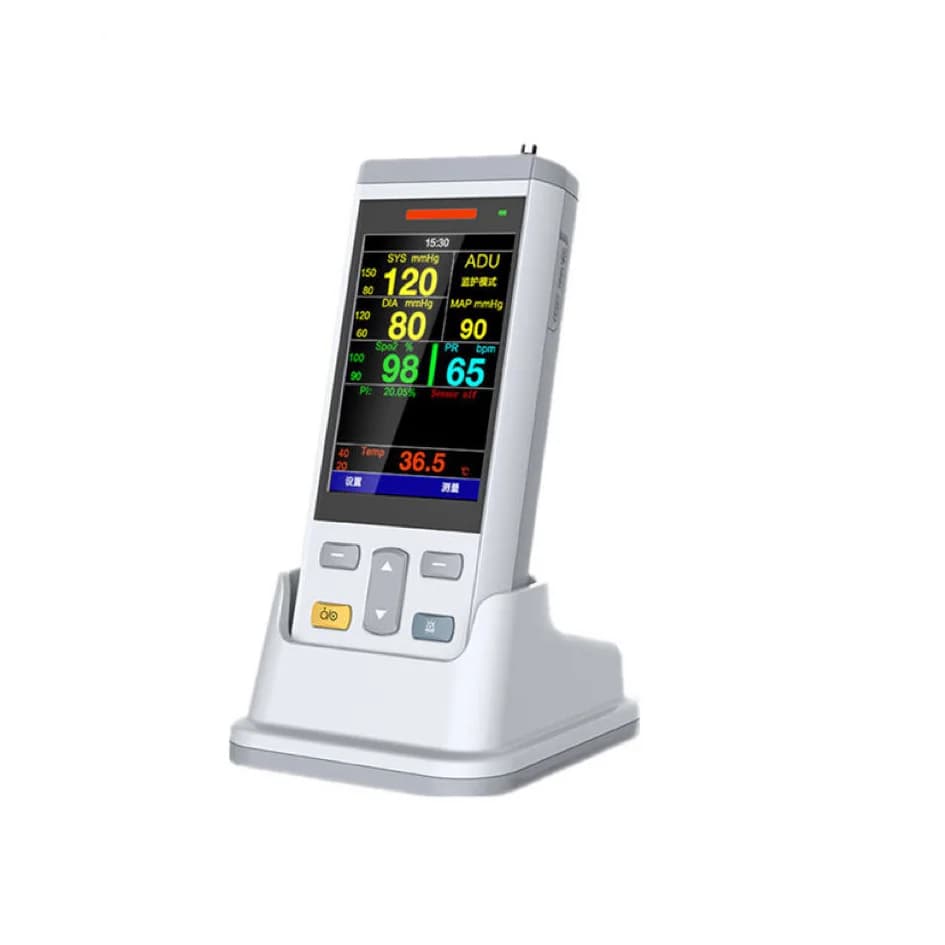 Veterinary Cleanser for Animals with SPO2, Portable Multiparameter Monitor for Pets TEMP